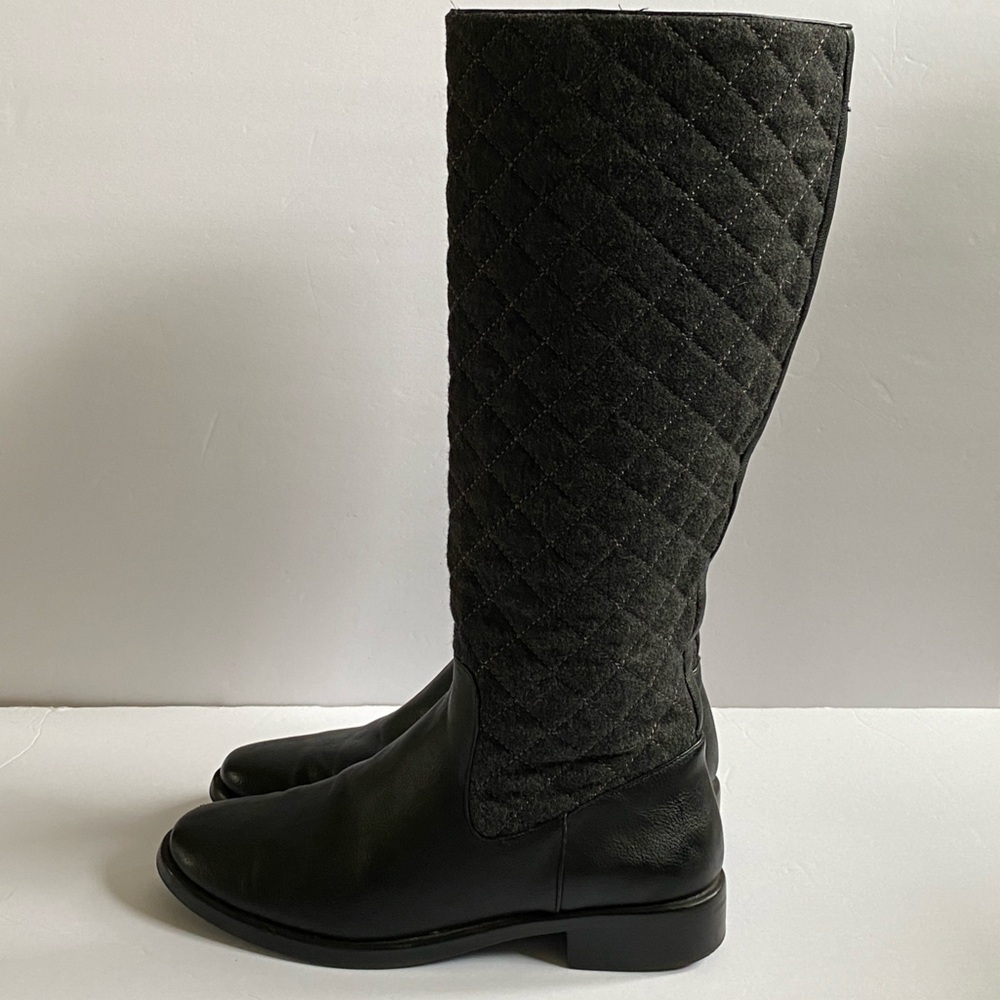 AEROSOLES Black Quilted Heeled Boots Women’s 8M - Picture 7 of 11